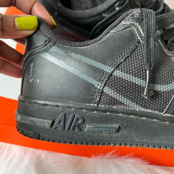 Black Nike React Air Force 1 - Picture 3 of 8